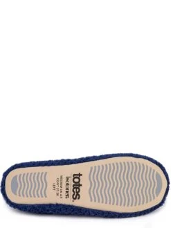 TOTES Isotoner Popcorn Ballet Slipper With Bow - Navy -Totes TFWHH SQ5 0000000048 NAVY SLu