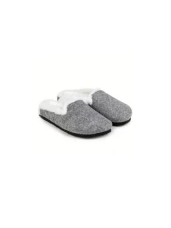 TOTES Ladies Cork Sole Nordic Felt Mule Slipper - Grey 13 TOTES Ladies Cork Sole Nordic Felt Mule Slipper - Grey -Totes TFWQD SQ7 0000000005 GREY ICf
