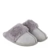 TOTES Isotoner Real Suede Mule Slipper - Grey -Totes TFWTF SQ1 0000000005 GREY SLf
