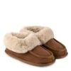 TOTES Isotoner Real Suede Moccasin Bootie - Tan