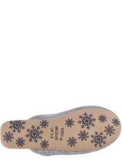 TOTES Cashmere Wool Blend Mule Slipper - Grey -Totes TFX4C SQ5 0000000005 GREY SLu
