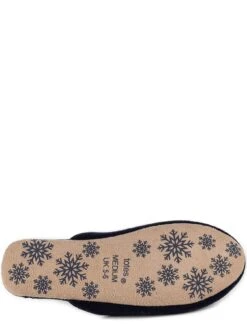 TOTES Cashmere Wool Blend Mule Slipper - Navy -Totes TFX4E SQ5 0000000048 NAVY SLu