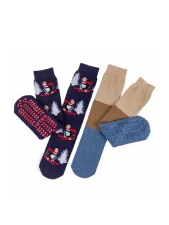 TOTES 2 Pack Original Slipper Sox - Multi