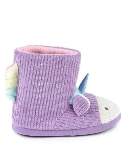 TOTES Girls Unicorn Slipper Boot- Lilac -Totes TU7RM SQ3 0000000389 LILAC SLs