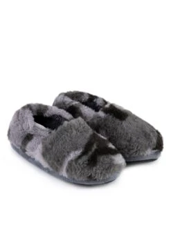 TOTES Boys Short Boot Slipper - Camo