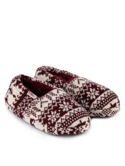 TOTES Kids Family Collection Fair Isle Mule Slipper - Multi