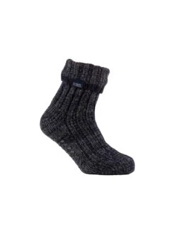 TOTES 1 Pack Recycled Chunky Slipper Sox - Grey -Totes UC4F9 SQ3 0000000005 GREY SLd