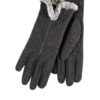TOTES Thermal Smartouch Gloves With Tipped Faux Fur Cuff - Grey -Totes UDUU7 SQ1 0000000005 GREY SLf