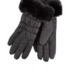 TOTES Water Repellent Padded Smartouch Gloves With Faux Fur Cuff - Black -Totes UDV9H SQ1 0000000004 BLACK SLf