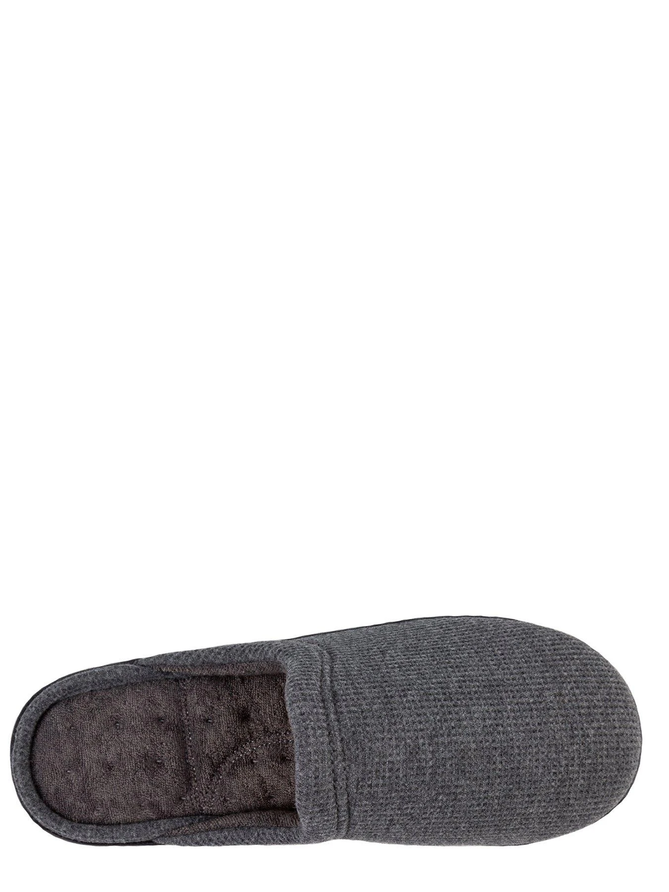 TOTES Waffle Mule With 360 Comfort & Pillowstep Slipper - Dark Grey 5 TOTES Waffle Mule With 360 Comfort & Pillowstep Slipper - Dark Grey - Image 3