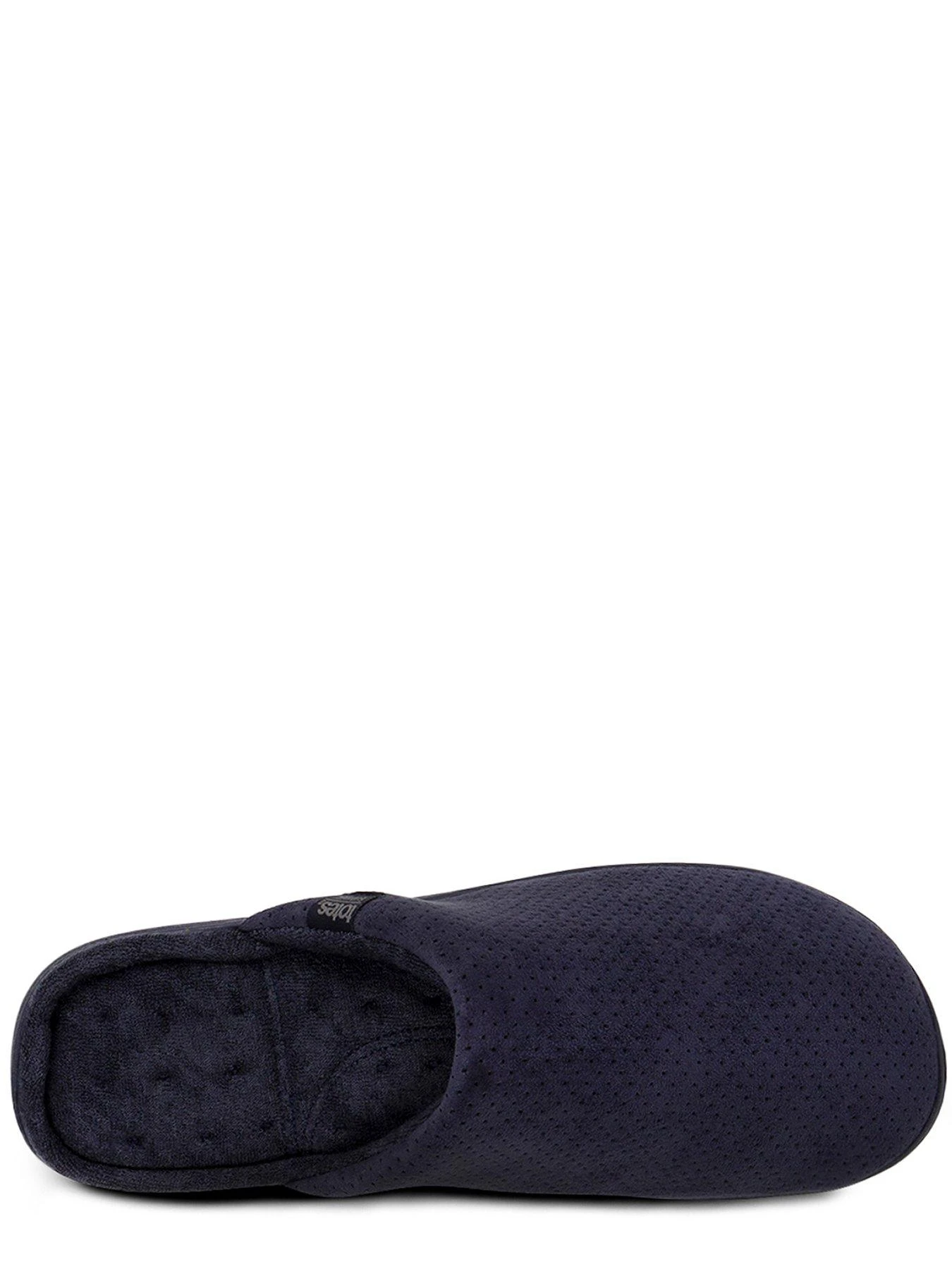 TOTES Mens Airtex Suedette Mule Slippers With 360 Comfort & PillowStep - Navy 5 TOTES Mens Airtex Suedette Mule Slippers With 360 Comfort & PillowStep - Navy - Image 3