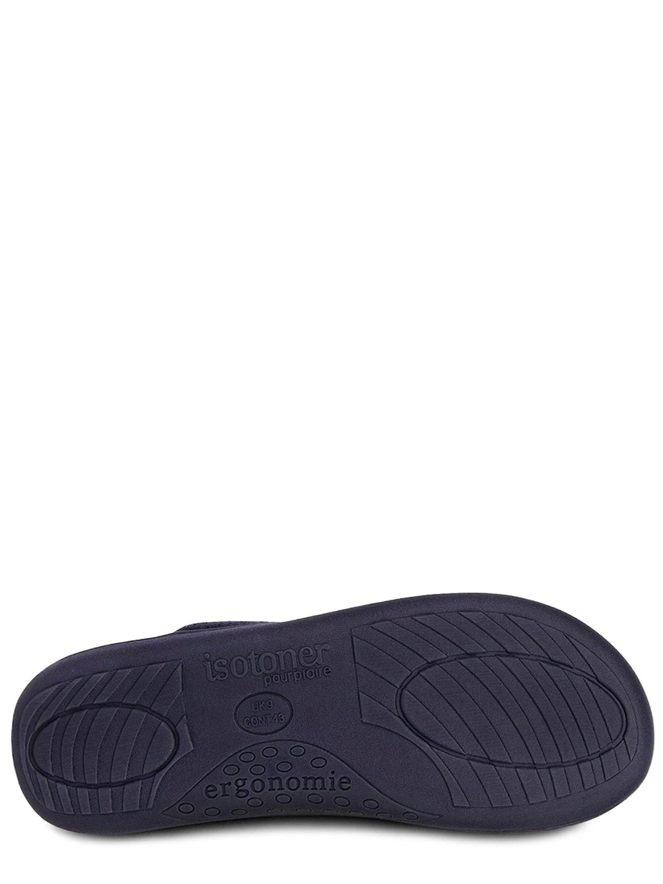 TOTES Mens Airtex Suedette Mule Slippers With 360 Comfort & PillowStep - Navy 6 TOTES Mens Airtex Suedette Mule Slippers With 360 Comfort & PillowStep - Navy - Image 4