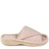TOTES Popcorn Turnover Open Toe Slider With 360 Comfort - Natural 1 TOTES Popcorn Turnover Open Toe Slider With 360 Comfort - Natural -Totes UN47Y SQ1 0000000003 NATURAL SLs