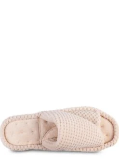 TOTES Popcorn Turnover Open Toe Slider With 360 Comfort - Natural -Totes UN47Y SQ4 0000000003 NATURAL SLt