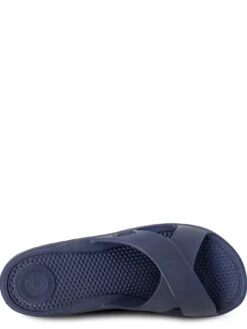 TOTES Ladies Solbounce Cross Slide Sandals - Navy -Totes UN49Q SQ4 0000000048 NAVY SLt