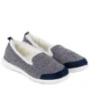 TOTES Isotoner Ladies Iso-flex Herringbone Full Back Slipper - Navy -Totes UN4CE SQ1 0000000048 NAVY SLs