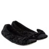 TOTES Big Bow Velour Ballet With Ultra Comfort Foam & Pillowstep - Black -Totes UN4GH SQ1 0000000004 BLACK SLs