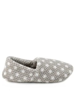 TOTES Popcorn Full Back Slipper With Memory Foam & Pillowstep - Grey -Totes UN4GQ SQ2 0000000005 GREY SLb