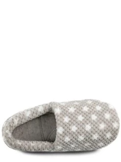 TOTES Popcorn Full Back Slipper With Memory Foam & Pillowstep - Grey -Totes UN4GQ SQ4 0000000005 GREY SLt