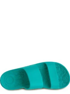 TOTES Ladies Solbounce Double Strap Slide Sandals - Turquoise -Totes UN4H6 SQ4 0000000061 TURQUOISE SLt