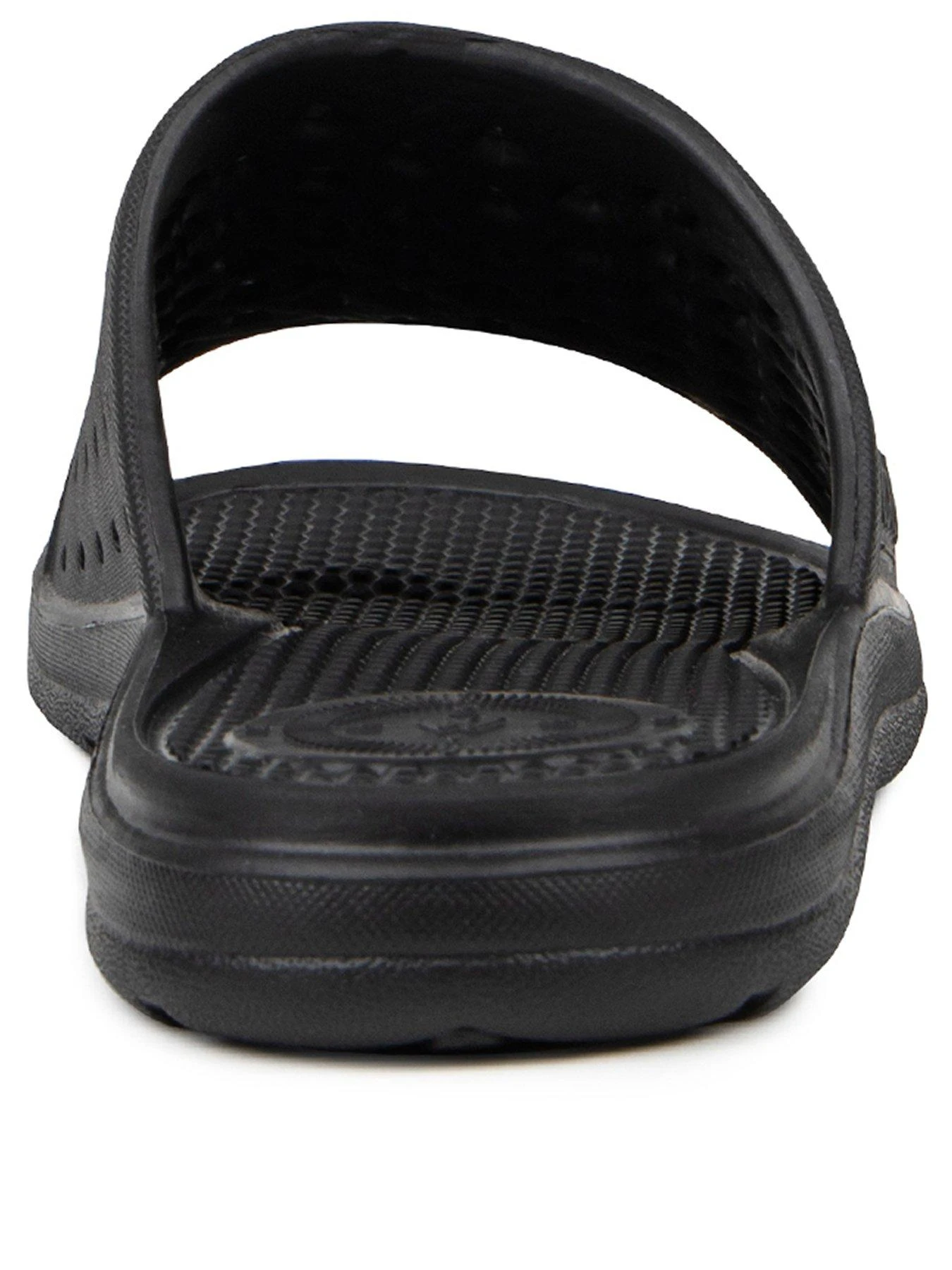 TOTES Ladies Solbounce Perforated Slide Sandals - Black 4 TOTES Ladies Solbounce Perforated Slide Sandals - Black - Image 2