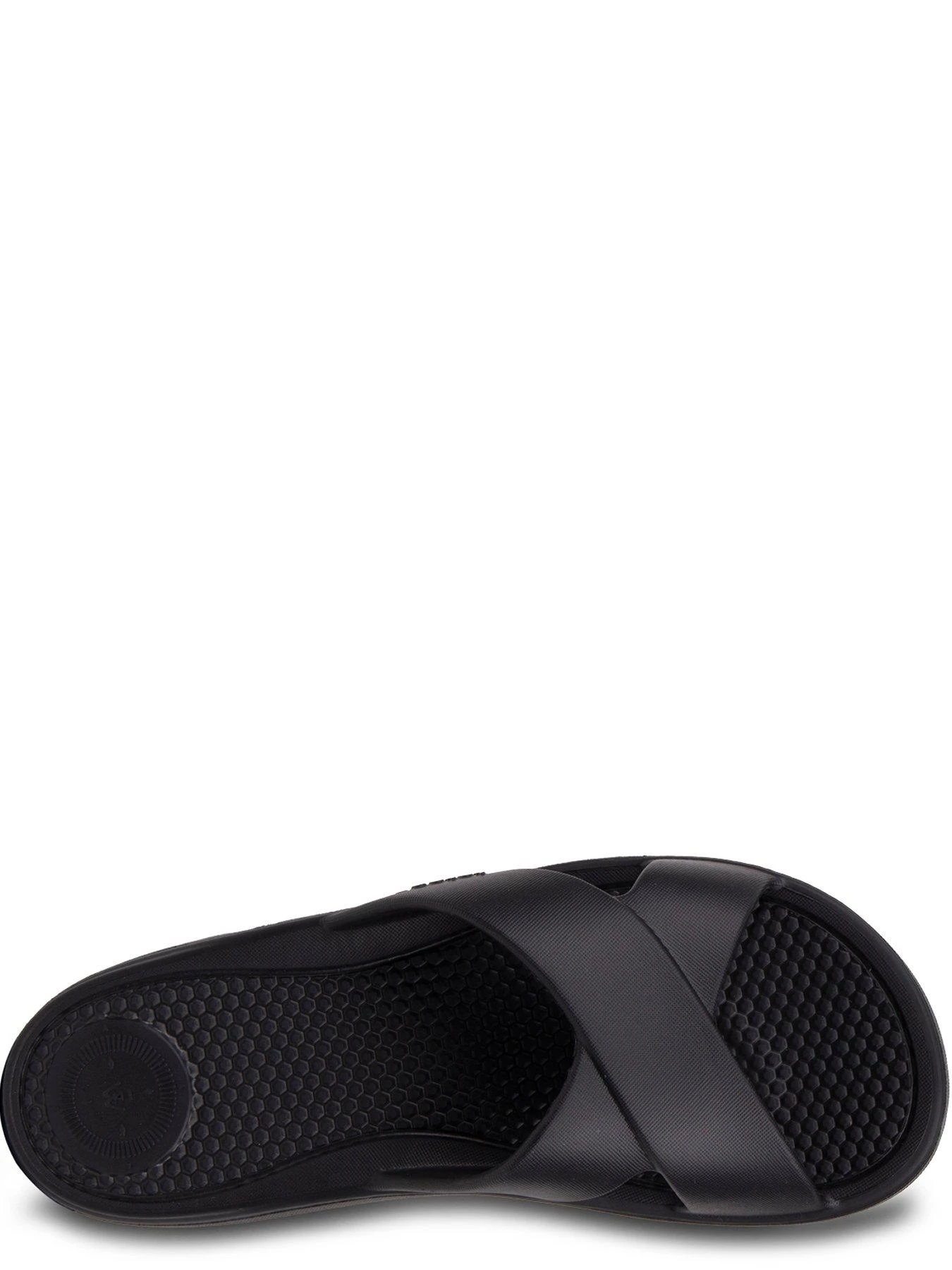 TOTES Ladies Solbounce Cross Slide Sandals - Black 6 TOTES Ladies Solbounce Cross Slide Sandals - Black - Image 4
