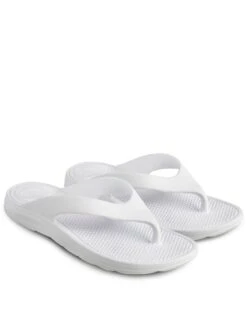 TOTES Ladies Solbounce With Toe Post Sandals - White