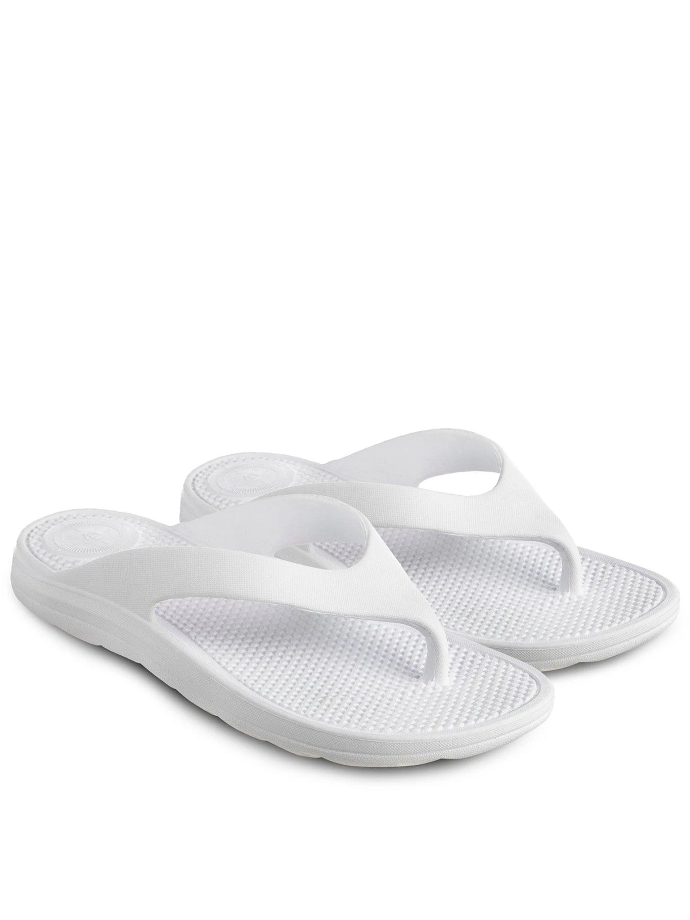 TOTES Ladies Solbounce With Toe Post Sandals - White 3 TOTES Ladies Solbounce With Toe Post Sandals - White