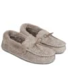 TOTES Isotoner Herringbone Velour Moccasin - Beige