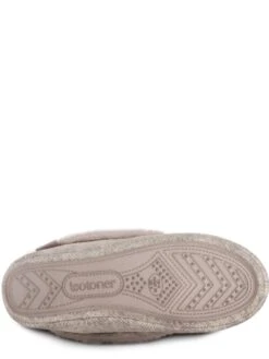 TOTES Isotoner Herringbone Velour Moccasin - Beige -Totes V7G2T SQ5 0000000108 BEIGE SLu