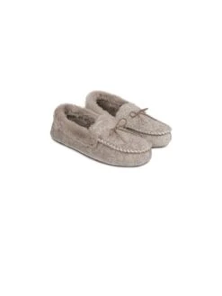 TOTES Isotoner Herringbone Velour Moccasin - Beige -Totes V7G2T SQ7 0000000108 BEIGE ICf
