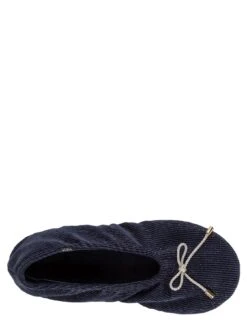 TOTES Ladies Velour Mule Slippers - Navy 11 TOTES Ladies Velour Mule Slippers - Navy -Totes VBQ85 SQ4 0000000048 NAVY SLt