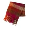 TOTES Ladies Chunky Check Woven Scarf - Orange