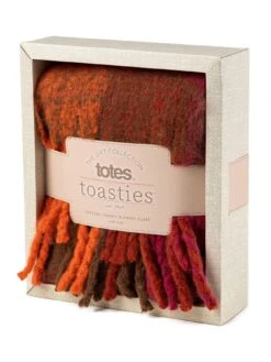 TOTES Ladies Chunky Check Woven Scarf - Orange 7 TOTES Ladies Chunky Check Woven Scarf - Orange -Totes VBQ9L SQ3 0000000198 ORANGE SLd
