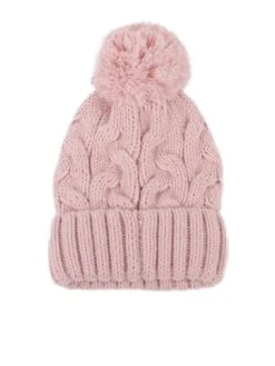 TOTES Chunky Knit Hat - Pink