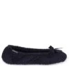 TOTES Isotoner Popcorn Terry Ballet Slippers - Black -Totes VBQA1 SQ1 0000000004 BLACK SLs
