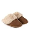 TOTES Isotoner Ladies Mule Slipper With Fur Cuff - Light Brown 2 TOTES Isotoner Ladies Mule Slipper With Fur Cuff - Light Brown -Totes VBQA3 SQ1 0000001277 LIGHT BROWN SLs