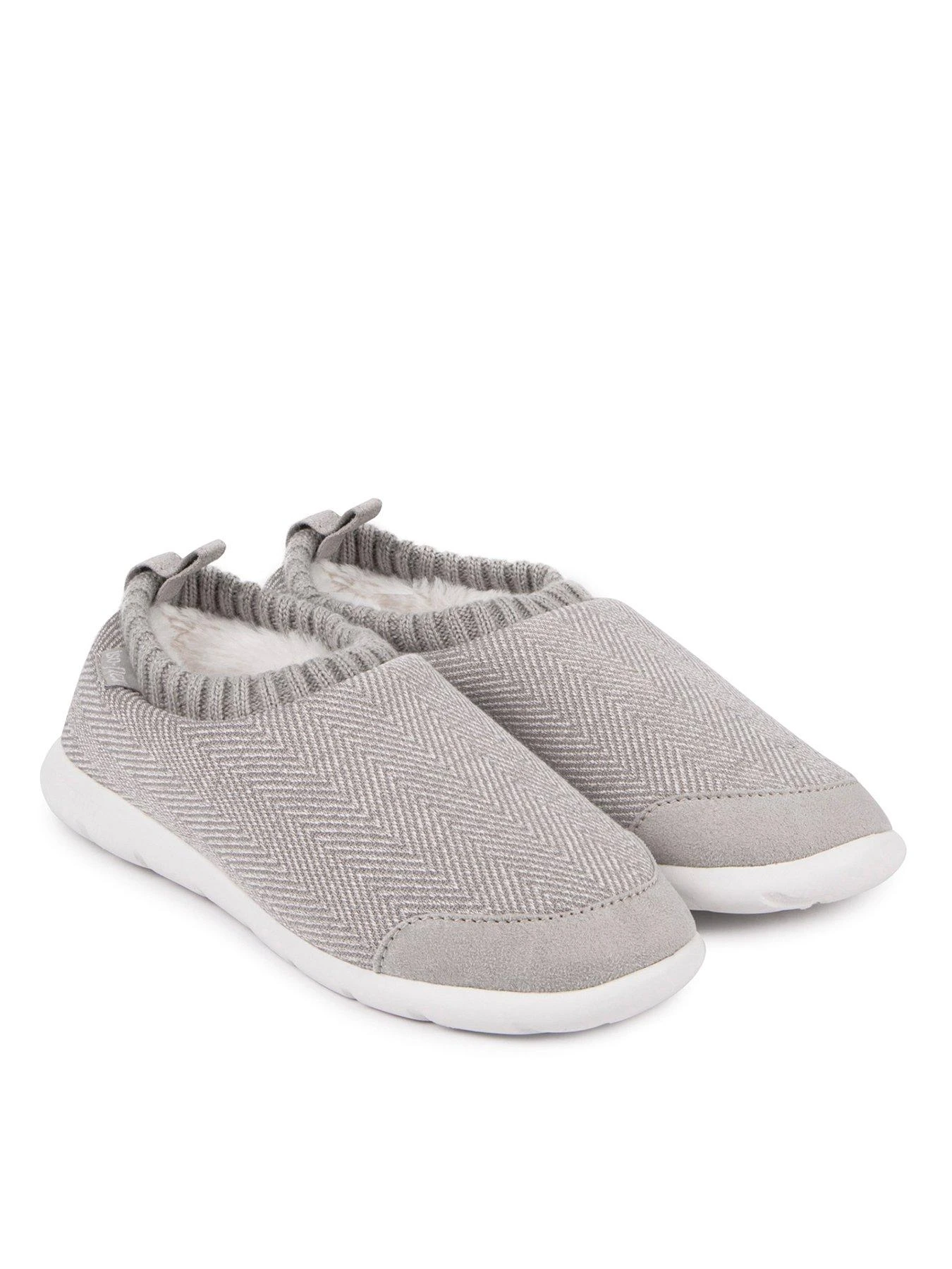 TOTES Isotoner Ladies Iso-Flex Bootie Slippers - Grey 3 TOTES Isotoner Ladies Iso-Flex Bootie Slippers - Grey