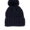 TOTES Chunky Knit Hat - Navy -Totes VCT2D SQ1 0000000048 NAVY SLf
