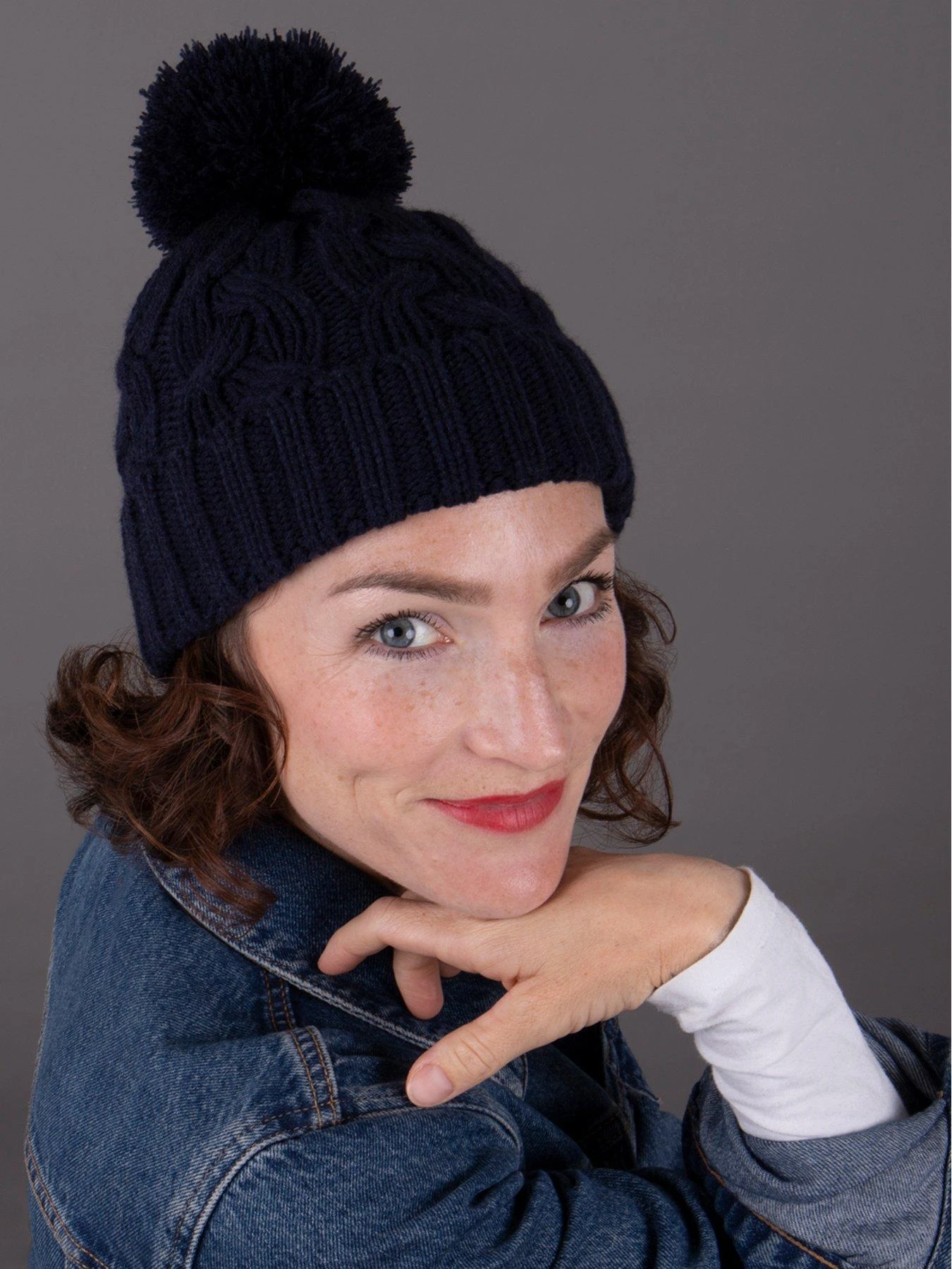 TOTES Chunky Knit Hat - Navy 4 TOTES Chunky Knit Hat - Navy - Image 2