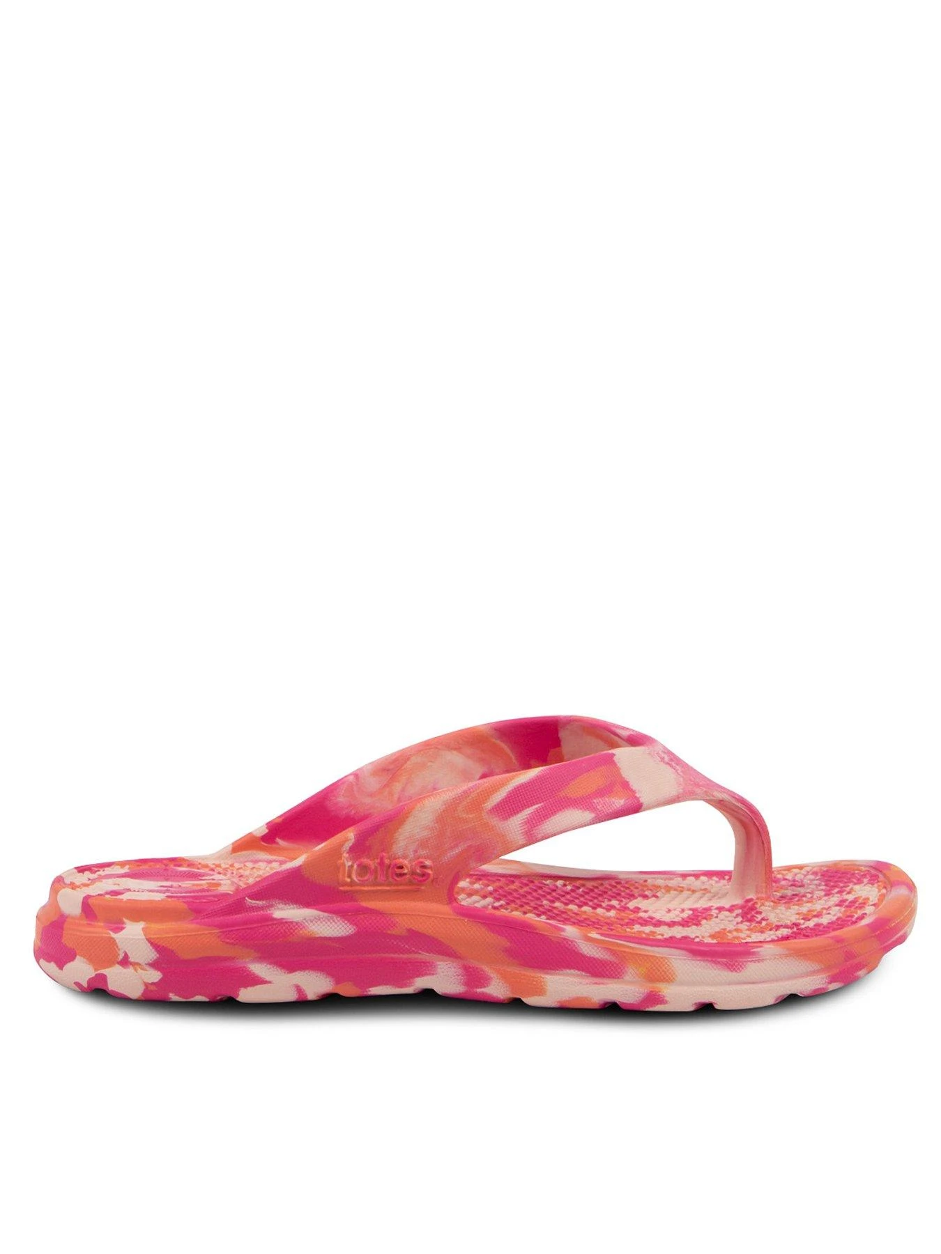 TOTES Ladies Solbounce Toe Post Sandal - Pink 3 TOTES Ladies Solbounce Toe Post Sandal - Pink
