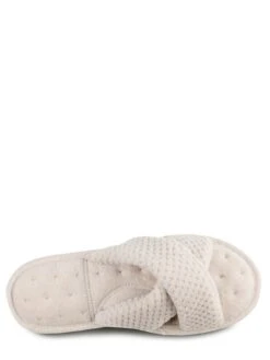 TOTES Popcorn Crossover Open Toe - Beige -Totes VGL3Y SQ4 0000000108 BEIGE SLt