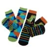 TOTES 2pk Original Younger Kids Dino Slipper Socks -Totes VNO3J SQ1 0000000029 MULTI SLs