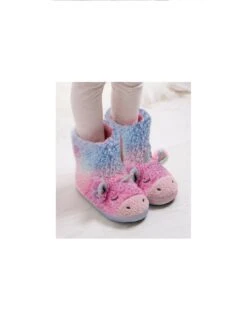 TOTES Unicorn Boot Slippers -Totes VNO4F SQ6 0000000063 PINK SLd