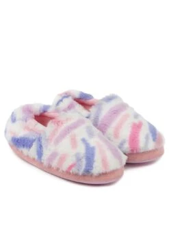 TOTES Multi Faux Fur Slippers