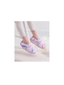 TOTES Multi Faux Fur Slippers -Totes VNO4H SQ6 0000000029 MULTI SLd