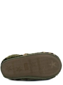 TOTES Camouflage Borg Slippers -Totes VNO4I SQ5 0000000047 GREEN SLu