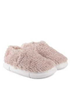 TOTES Eva Cloud Textured Faux Fur Mini Me Slipper