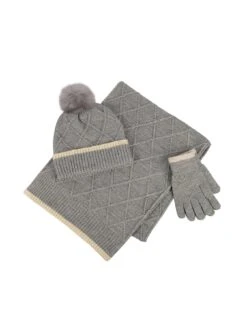 TOTES Knitted Hat, Scarf And Gloves Set