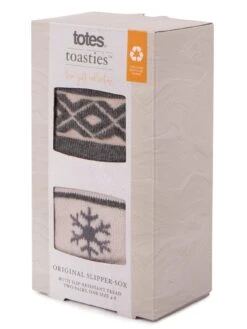 TOTES Totes2pp Original Slipper Socks - Contains Recycled Yarns -Totes VNS4L SQ4 0000000029 MULTI MDo